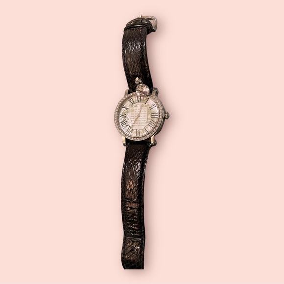 Rare- Juicy Couture Watch Leather Strap with Charm - Picture 3 of 4